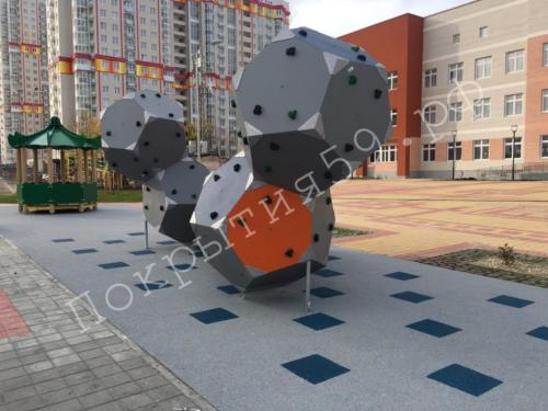 Объект — резиновое покрытие, выполненная работа